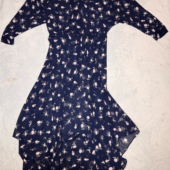 Cabi women’s Pemberley Dream in Midnight Navy Floral Sheer Outer dress sz 4 - Picture 10 of 10